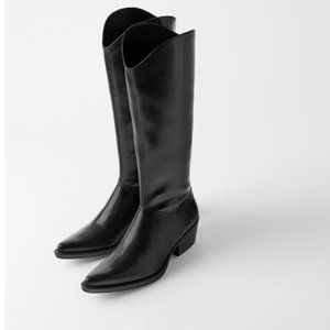 ZARA Heeled Cowboy Boots